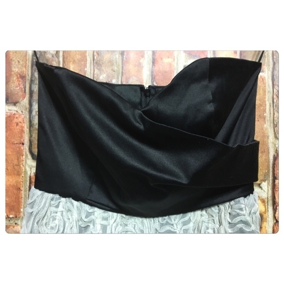 Judith March embroidered floral soutache strapless cocktail party dress Small - Picture 2 of 6